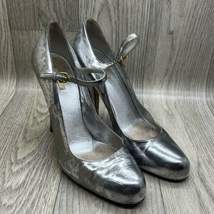 Miu Miu Silver Heels